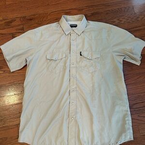 Hooey Men's Light Tan Casual Button Down Shirt